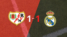 rayo vallecano y real madrid se reparten los puntos y empatan 1-1