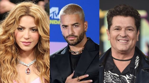Shakira, Maluma y Carlos Vives.