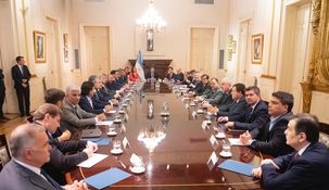 Los gobernadores se reunieron con el presidente Javier Milei este mediodía.&nbsp;