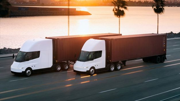Así es el Tesla Semi, el nuevo vehículo de la empresa de Elon Musk.