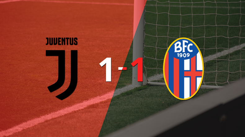 Juventus logró sacar el empate de local frente a Bologna
