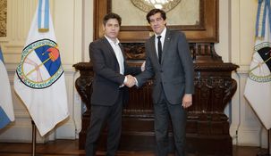 Axel Kicillof firmó junto a Carlos Sadir convenios en materia de seguridad, minería, trabajo, desarrollo agrario y deportes