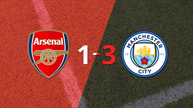 Goleada de Manchester City en su visita a Arsenal