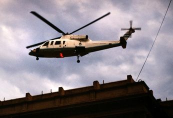 El helicóptero, la icónica imagen de aquel 20 de diciembre de 2001.