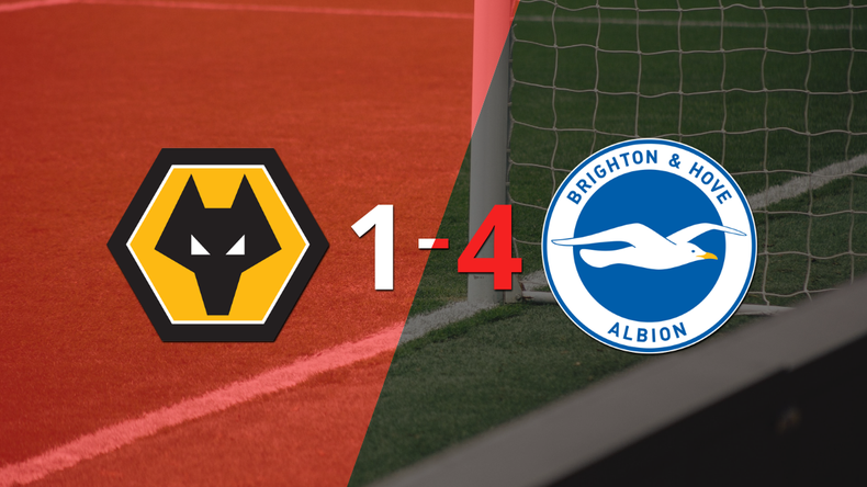 Wolverhampton cayó ante Brighton and Hove con dos goles de Solly March