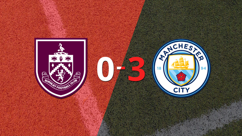 Manchester City le pasó por encima a Burnley con doblete de Erling Haaland