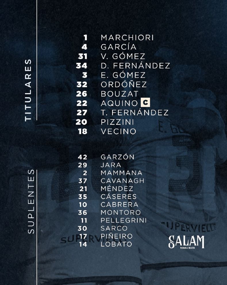 La formación de Vélez. La formación de Vélez.
