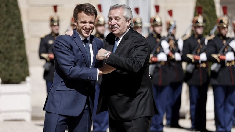 Alberto Fernández se reunió este viernes con Emmanuel Macron.&nbsp;