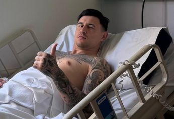 Adam Bareiro, tras la operación.&nbsp;