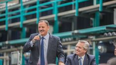 Ricardo Quintela agradeció la visiya y el acompañamiento de Alberto Fernández.