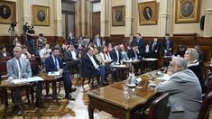El plenario de comisiones del Senado debatió sobre el proyecto.