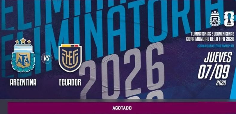 Ya es habitual que haya entradas agotadas para la Selección argentina.