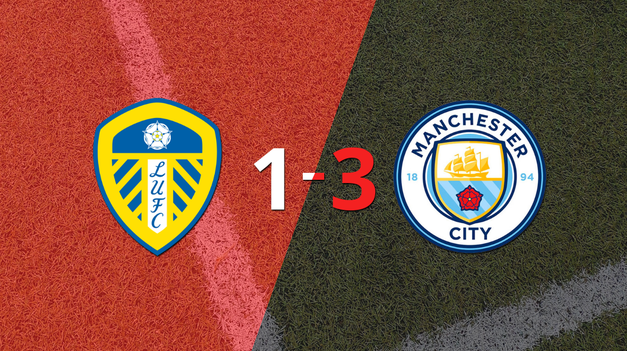 Erling Haaland anota doblete en la victoria por 3 a 1 de Manchester City sobre Leeds United