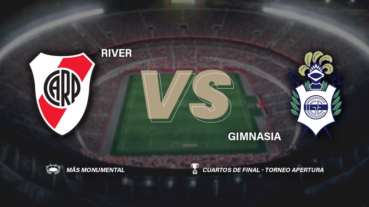 River empata con Gimnasia LP por los cuartos de final del Torneo Apertura