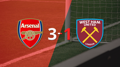 con muchos goles, arsenal derroto 3-1 a west ham united con muchos goles, arsenal derroto 3-1 a west ham united
