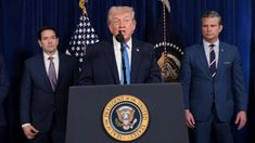 Trump brindó una conferencia de prensa. Trump brindó una conferencia de prensa.