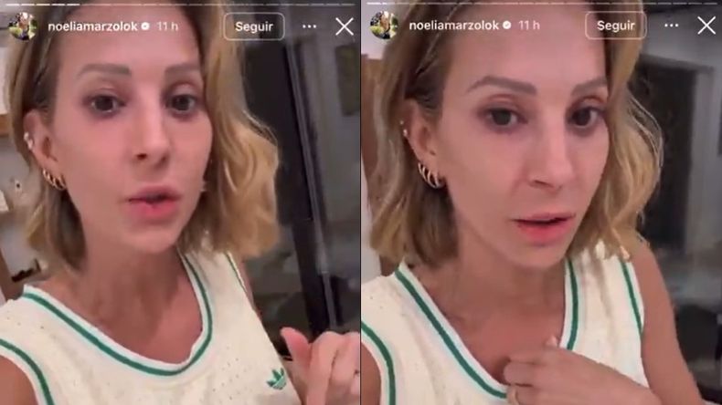 Noelia Marzol publicó una serie de historias en su cuenta de Instagram.