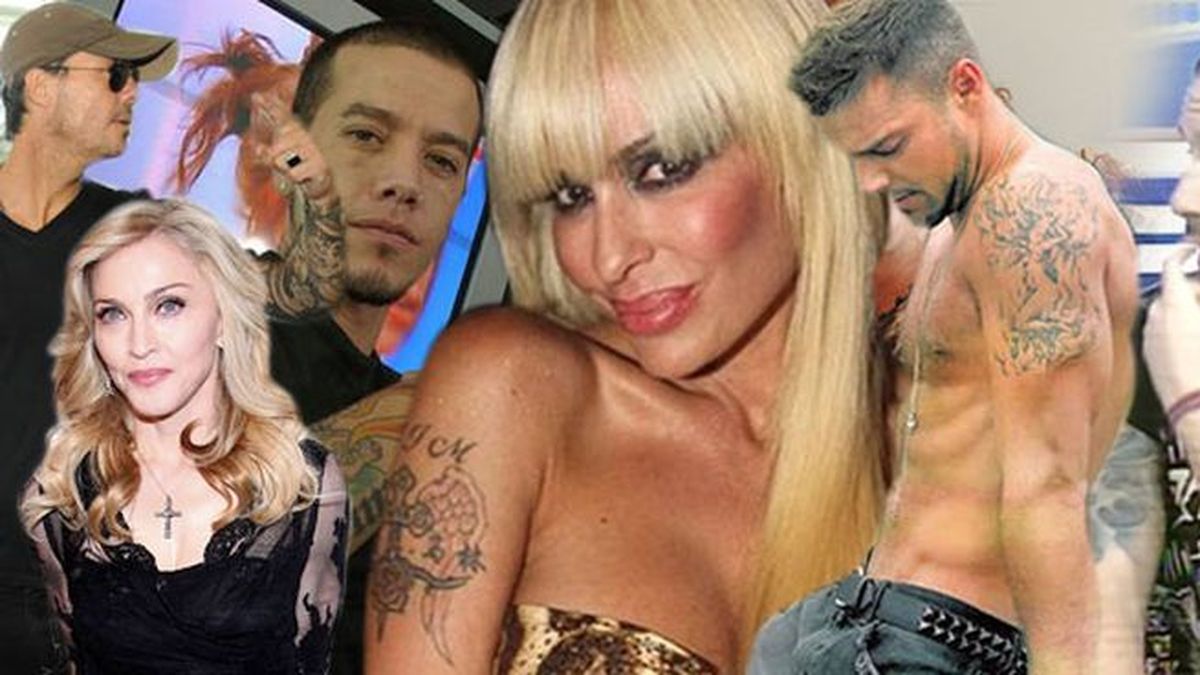 La fiebre de los tatuajes, famosos marcados