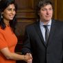 Gota Gopinath junto a Javier Milei.