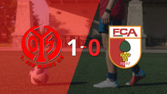 con un solo gol, mainz derroto a augsburg en el estadio mewa arena