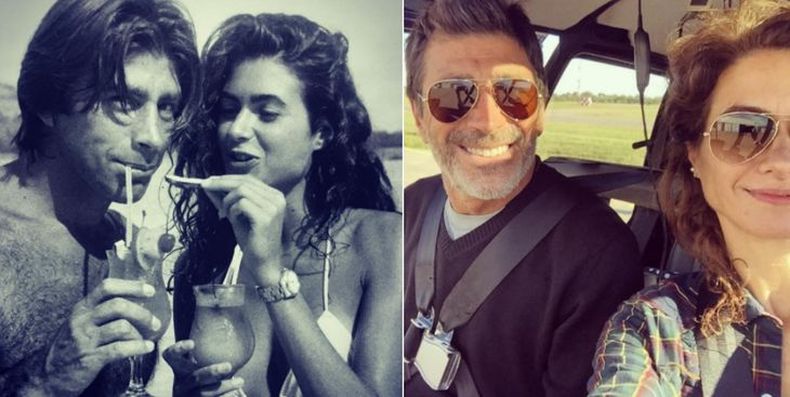 Con una foto vintage, Nico Repetto celebró 21 años de amor con Florencia Raggi