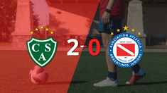 solido triunfo de sarmiento por 2-0 frente a argentinos juniors