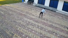 Escalofriante video: un hombre se electrocutó y murió al tratar de espantar un mono del tejado