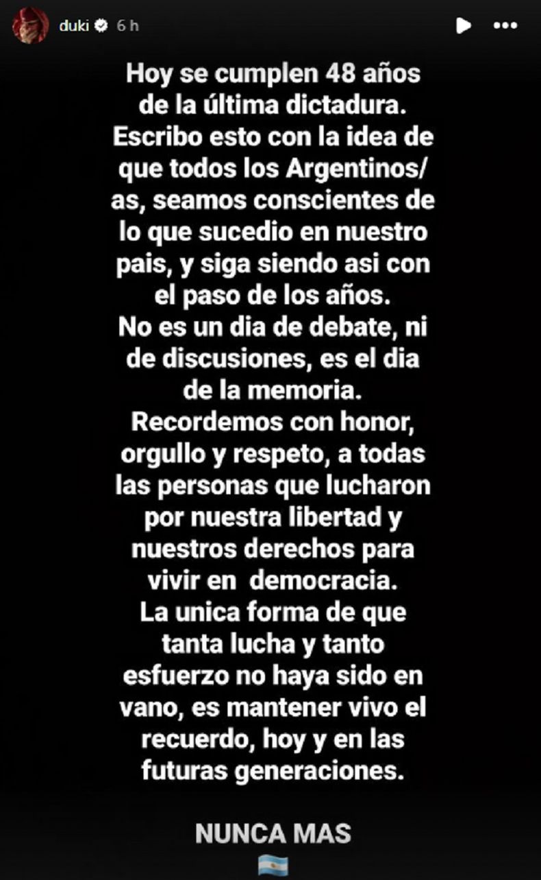 La emotiva historia de Duki.