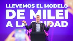 Manuel Adorni, la noche del triunfo.