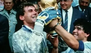 Pumpido junto a Maradona en México 86.