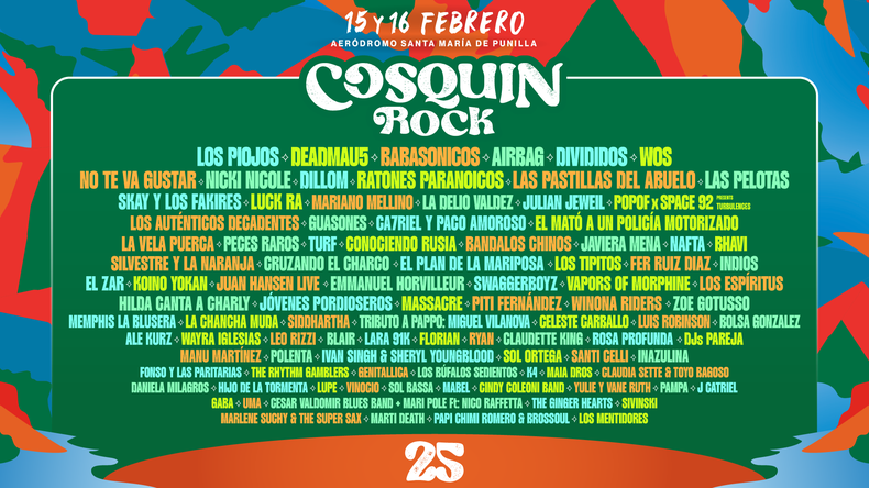Anuncian Novedades Sobre El Cosqu N Rock 2025 Shows Exclusivos Y Grilla Cosquin Rock 2025