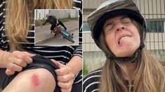 El tremendo porrazo de Dalma Maradona cuando andaba en bicicleta El tremendo porrazo de Dalma Maradona cuando andaba en bicicleta