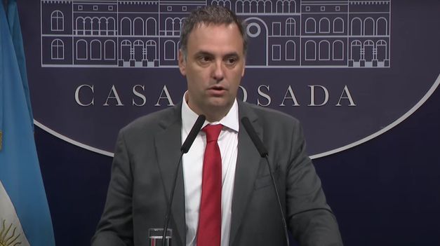 Manuel Adorni, vocero presidencial.