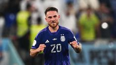 La celebración de Mac Allister tras su gol. La celebración de Mac Allister tras su gol.