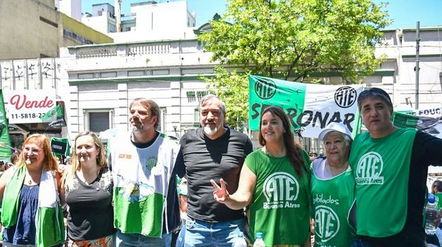 ATE llamó a una protesta, un día después de la asunción de Javier Milei.&nbsp;