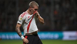 Franco Mastantuono se despidió de los hinchas de River.&nbsp;