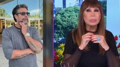 Moria Casán entrevistó a Luciano Castro tras el alta médica en la clínica de rehabilitación.