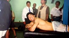 Diego Maradona, en 1996, durante su visita a Canadá. Diego Maradona, en 1996, durante su visita a Canadá.