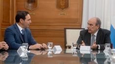 Guillermo Francos recibió a Gustavo Valdés en la Casa Rosada.&nbsp;