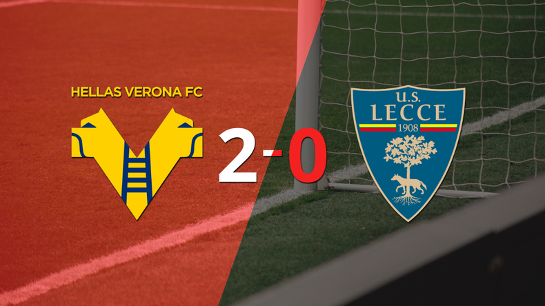 En su casa, Hellas Verona le ganó a Lecce por 2-0