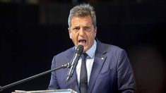 Sergio Massa llegó este domingo a Santiago del Estero.