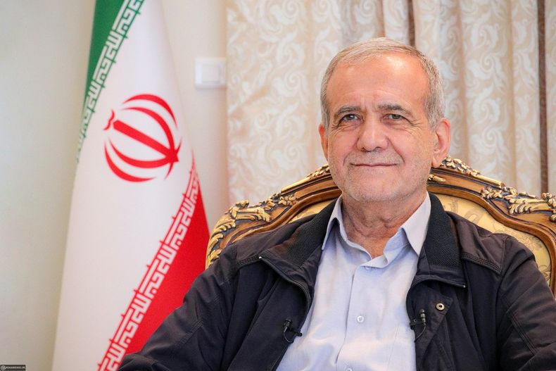 El presidente iran&iacute; Masoud Pezeshkian.