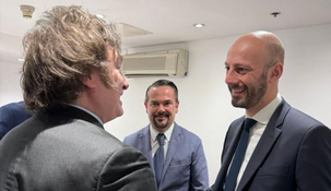 Javier Milei recibió a Stanislas Guerini, ministro de Transformación y Función Públicas de Francia.