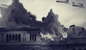 El bombardeo en Plaza de Mayo.