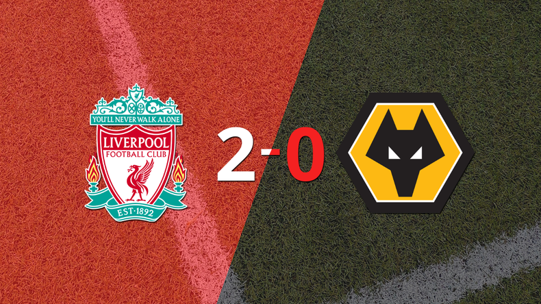 En su casa, Liverpool derrotó por 2-0 a Wolverhampton
