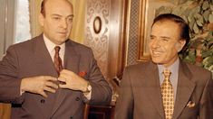 Cavallo junto a Menem.