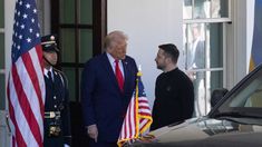 Trump y Zelenski poco antes de la discusión entre ambos. Trump y Zelenski poco antes de la discusión entre ambos.