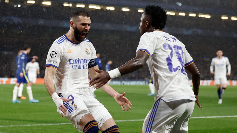 Karim Benzema le marcó tres goles a Chelsea.