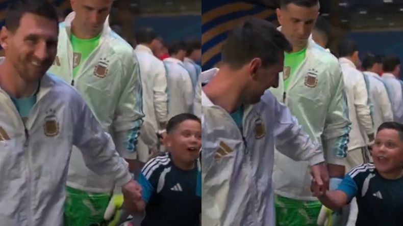 La tierna respuesta de Lionel Messi a un niño que le dijo Te amo.&nbsp;