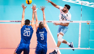 Argentina le ganó 3 a 0 a Serbia en el Mundial de Voley